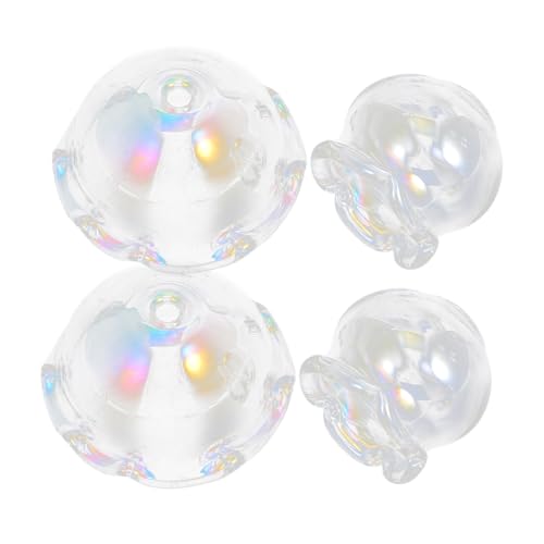 Artibetter 4 Stück Blumenperlenkappen Topper Windspiele Trompetenblumenperle Blumenperlen Quallen Charm Klare Angelperlen Lange Blumenperlenkappen Quallenperlen Perlenglocke Glas Artibetter 4 Stück Blumenperlenkappen Topper Windspiele Trompetenblumenperle Blumenperlen Quallen Charm Klare Angelperlen Lange Blumenperlenkappen Quallenperlen Perlenglocke Glas von Artibetter