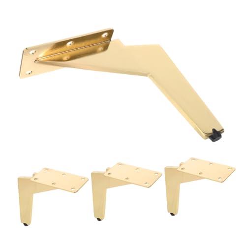Artibetter 4 Stück Metall Möbelfüße Schräge Couch Sofafüße Gold rutschfest Kratzfest Einfache Montage Möbelbeine für Tv-Schrank Kommode Tisch Bank Artibetter 4 Stück Metall Möbelfüße Schräge Couch Sofafüße Gold rutschfest Kratzfest Einfache Montage Möbelbeine für Tv-Schrank Kommode Tisch Bank von Artibetter