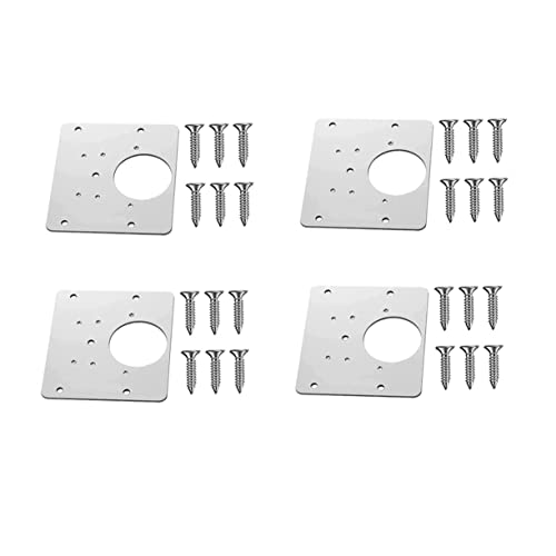 Artibetter 4 Stück Scharnier Reparaturplatte Robuste Mending Plates für Küchenschränke Möbelreparatur und Möbelrestaurierung Schrauben von Artibetter