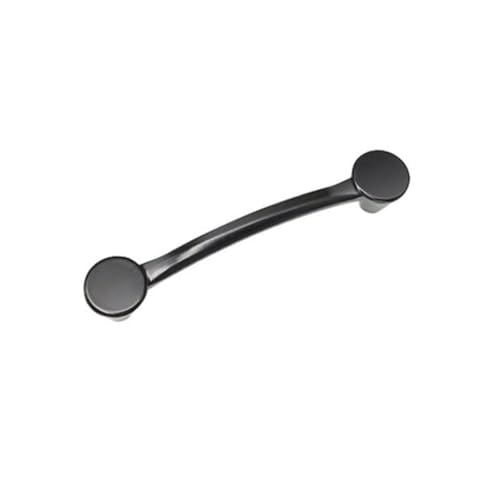 Artibetter 4 Stück Schwarze Schrankgriffe aus Aluminiumlegierung Brückenform Lochabstand für Küchenschränke Kleiderschränke und Türen Langlebig und Einfach zu Reinigen von Artibetter