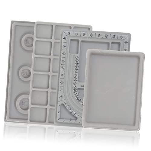 Artibetter 4 Stück Teiliges DIY Schmuckdesign Perlenmessbrett Aufbewahrungsbox und Organizer für Armbänder und Praktische Schmuckherstellungshilfe von Artibetter