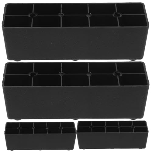 Artibetter 4 Stück Teiliges Kunststoff Möbelfüße Höhe Stabile Einfache Montage Möbelbeine für Sofa Couch und Stuhl als Praktische Bett Waschmaschinen untersetzer von Artibetter
