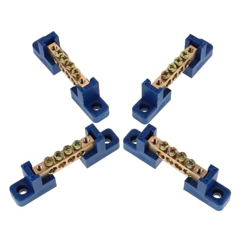 Artibetter 4 Stück Teiliges Kupfer Erdungsschienen Klemmleiste Oxidationsbeständige Sammelschiene für Sichere Auto Verteilerkastenanschlüsse Einfache Montage und Zuverlässige Erdung Artibetter 4 Stück Teiliges Kupfer Erdungsschienen Klemmleiste Oxidationsbeständige Sammelschiene für Sichere Auto Verteilerkastenanschlüsse Einfache Montage und Zuverlässige Erdung von Artibetter