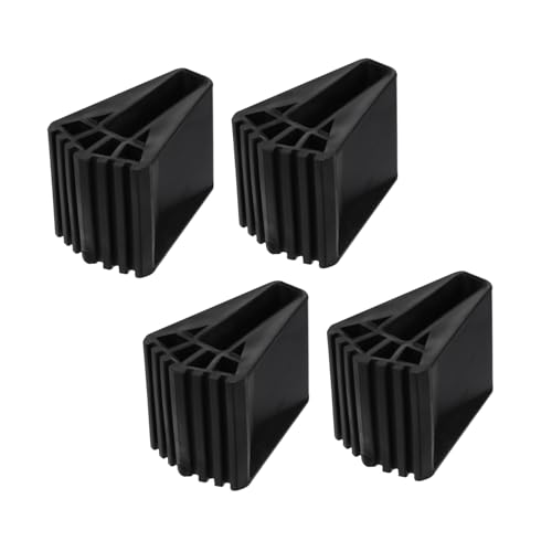 Artibetter 4 Stück Teiliges Leiterfüße Schutzset Rutschfeste Flexible Gummipads für Klappbare Alu Haushaltsleitern Strapazierfähige Fußabdeckungen zur Bodenschonung und von Artibetter