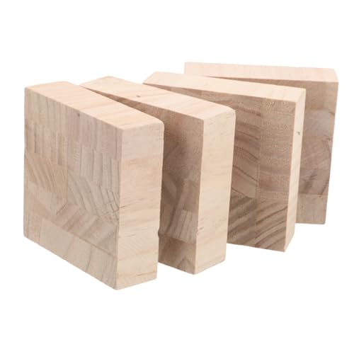 Artibetter 4Stücke Holz Möbel Erhöhungen Tisch Bettfüße Höhenerhöhung Pads rutschfeste Möbelbeine Schutzunterlagen für Stühle und Tische von Artibetter