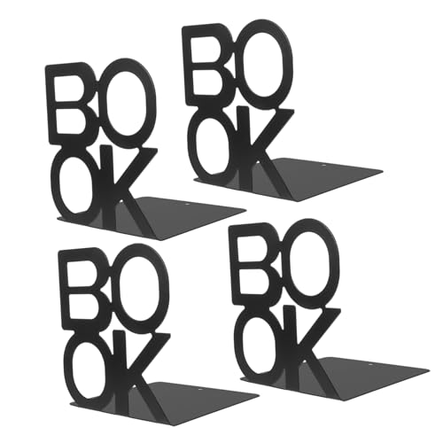 Artibetter 4stücke Metall Buchstützen Für Schreibtisch Und Regale Handgefertigte Lesebuchstützen Wiederverwendbare Buchhalter Aus Metall Um Bücher Und Dokumente Ordentlich Zu Halten von Artibetter