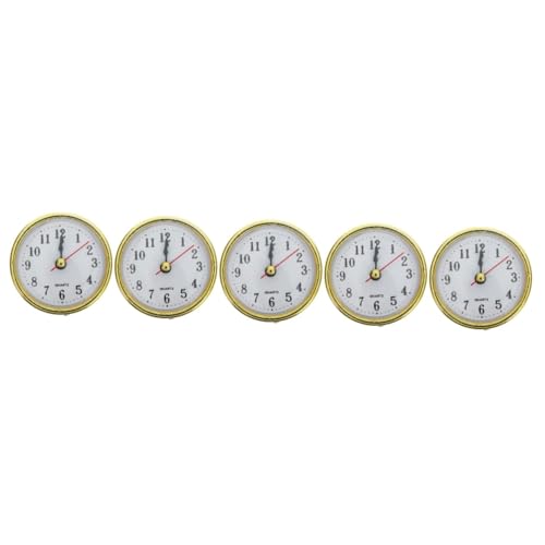 Artibetter 5stücke Einfache Runde Uhr-Einsatz Uhrwerk Für -projekte Langlebig Und Robust Für Kleine Uhren Und Bastelarbeiten Installieren Zeitloses Design von Artibetter