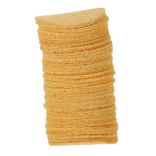 Artibetter 50 Stück Teiliges Runder Hochtemperatur Lötspitzen Reinigungsschwämme Saugstarke Oxidfreie Lötspitzen Reinigungspads zum Entfernen von Lötzinnrückständen und Schutz vor von Artibetter