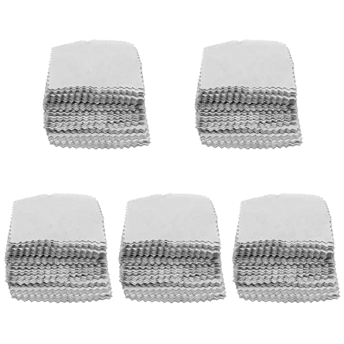 Artibetter 500 Stück Schmuck Wildleder Mikrofaser- Reinigungstücher All- Soft- Tuch Mikrofaser Brillenputztuch Putztuch Polieren von Artibetter