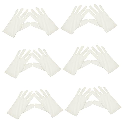 Artibetter Handschuhe 12-teiliges Weißes Schmuckhandschuhe-set Bequemes Handschuh-set Für Bühne Und Arbeit Artibetter Handschuhe 12-teiliges Weißes Schmuckhandschuhe-set Bequemes Handschuh-set Für Bühne Und Arbeit von Artibetter