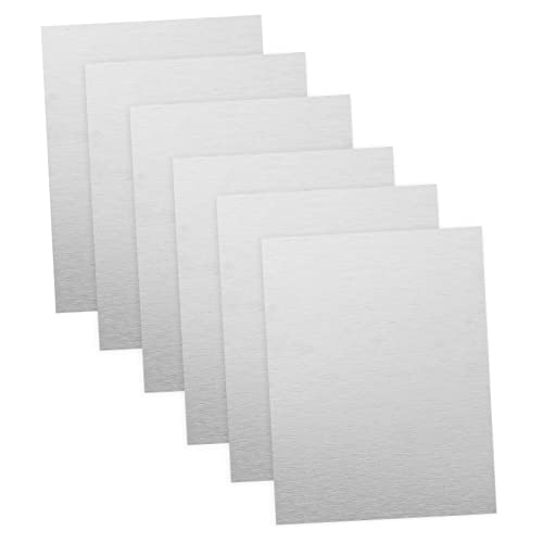 Artibetter 6 Stück Leerer Aluminiumplattenfotorahmen Kartenuntermauer Wand basteln spannbettlaken Sublimations-Fotorahmen-Rohlinge Aluminium -Sublimation Foto leer Silver von Artibetter