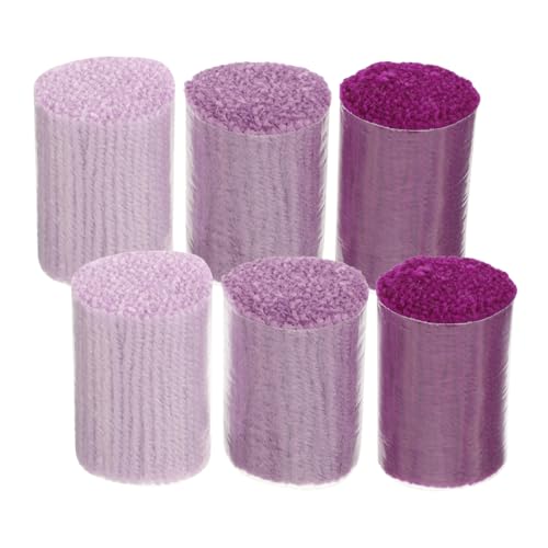 Artibetter 6stücke Vorgeschnittenes Häkelgarn Aus Acrylfasermaterial Für Teppichherstellung Knüpfgarne Für Heimwerkerarbeiten Und DIY-teppiche Stricken Und Häkeln von Artibetter
