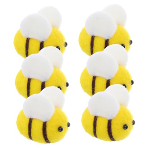 Artibetter 6 Stück Teiliges Wollfilz Bienen Weich und Kuschelig für DIY Haarschmuck Modeaccessoires Kleidung Dekorationen mit Niedlichem Bienenmotiv zum Basteln und Verzieren Artibetter 6 Stück Teiliges Wollfilz Bienen Weich und Kuschelig für DIY Haarschmuck Modeaccessoires Kleidung Dekorationen mit Niedlichem Bienenmotiv zum Basteln und Verzieren von Artibetter