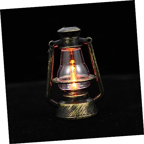 Artibetter 6st Weihnachtspetroleumlampe Lampen Kerosinlampe Miniatur-öllampe Decoraciones Para Sala De Casa Halloween-kerosinlaterne Led-petroleumlampe Schreibtischlampe Plastik Jahrgang von Artibetter