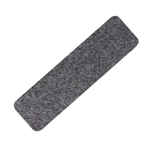 Artibetter 7 Stück Teiliges Selbstklebendes Treppenstufen Rutschfeste Teppich stufenmatten aus Polyester Geräuschdämpfend für Treppen in Wohnräumen Küche und Flur Dunkelgrau von Artibetter