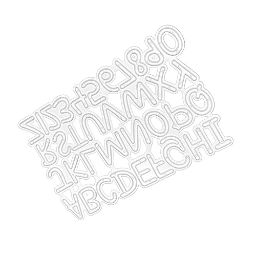 Artibetter Alphabet-stanzform Stanzschablone DIY-bastelschablone Stanzform in Zahlenform Prägeschablone Stanzformen Für Karton Plastikfolie Bastel-aluminiumfolie Feine von Artibetter