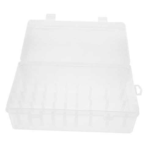 Artibetter Aufbewahrungsbox für Nähgarn Transparente Nähgarn Organizer Box mit Fächern Leicht und Tragbar für Ordentliche Aufbewahrung von Artibetter