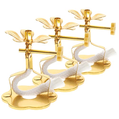 Artibetter Einstellbare Öl Lampe Docht Stehen 3 Stücke Metall Docht Elegante Hause und Tempel Decor von Artibetter