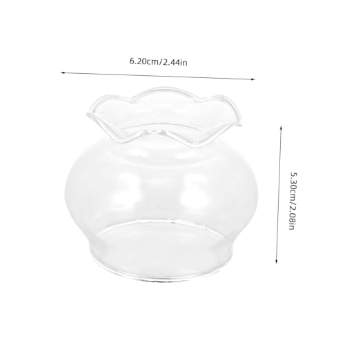 Artibetter Glas Lampenschirm für Öllampen Kleines Transparentes Lampenschirm accessoire Hitzebeständig Dekorativ für Kerzenlicht und Innenräume Artibetter Glas Lampenschirm für Öllampen Kleines Transparentes Lampenschirm accessoire Hitzebeständig Dekorativ für Kerzenlicht und Innenräume von Artibetter