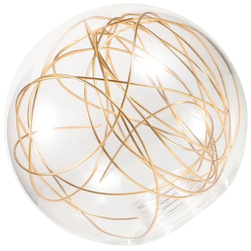 Artibetter Glaskugel-Lampenschirm Ersatz G9 Klar Runder Kugel-Lampenschirm Abdeckung Für Kronleuchter Deckenleuchte Kugelschirm Für Hängewandleuchte Golden von Artibetter