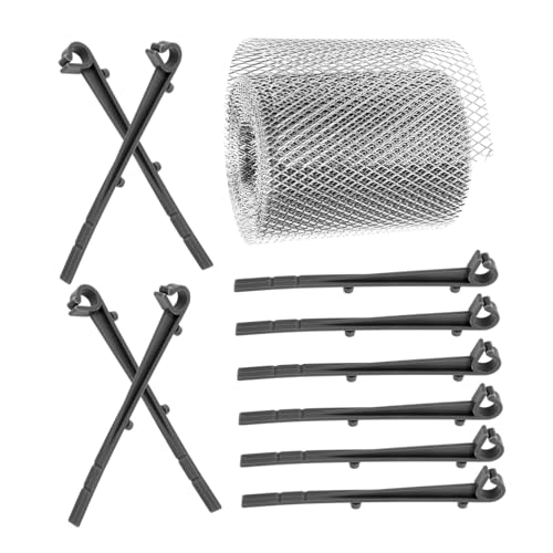 Artibetter Gutter Mesh Laubschutz Dachrinnenfilter Metallgitter Leicht Langlebig Wiederverwendbar für Garten und Dachrinnen Schutz vor mit Grauen Haken Artibetter Gutter Mesh Laubschutz Dachrinnenfilter Metallgitter Leicht Langlebig Wiederverwendbar für Garten und Dachrinnen Schutz vor mit Grauen Haken von Artibetter