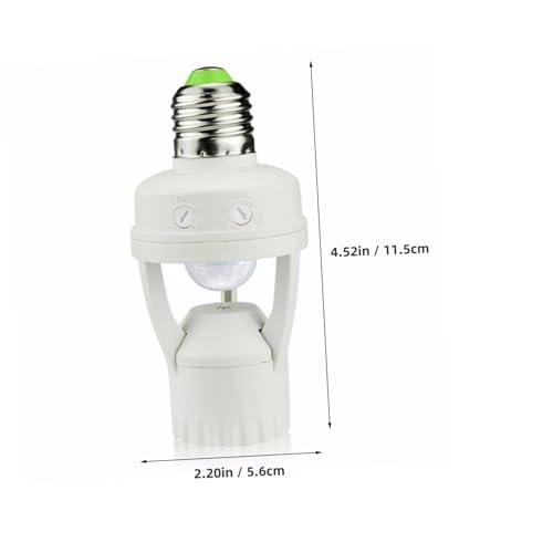 Artibetter LED Infrarot Bewegungsmelder Lampenfassung Schraubfassung Menschlicher Körpersensor Einstellbare Helligkeit und Beleuchtungszeit Robustes Kunststoff Kupfer Material für Außen und Artibetter LED Infrarot Bewegungsmelder Lampenfassung Schraubfassung Menschlicher Körpersensor Einstellbare Helligkeit und Beleuchtungszeit Robustes Kunststoff Kupfer Material für Außen und von Artibetter