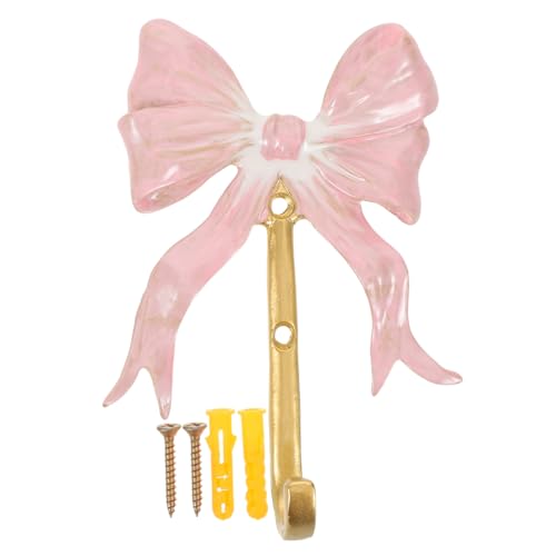 Artibetter Lackierter Metall-bowknot Wandhaken Dekorativer Retro Kleiderhaken für Bad Küche Eingangsbereich Langlebiger Bunter Haken zum Aufhängen von Mänteln Taschen Handtüchern von Artibetter