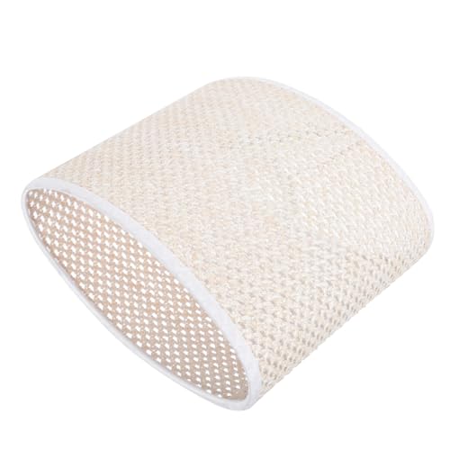 Artibetter Lampen Schirm Ovaler Bedside Lamp Cover aus Papier Fassung Rosa Gold Geflochtene Dekoration für Schlafzimmer Wohnzimmer Hotel von Artibetter