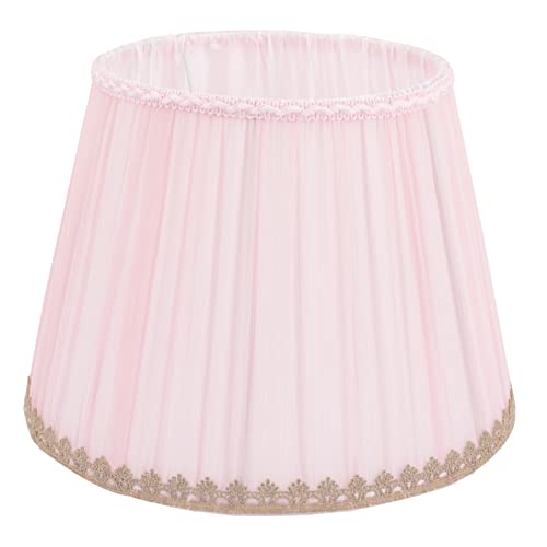 Artibetter Lampenschirm Laterne Kronleuchter Schwarz kleine Lampe Klares Hamsterhaus Laterne Pendelleuchte Vintage Kronleuchter Wandleuchte Zylindrisch Wandlampe Stoff Rosa von Artibetter