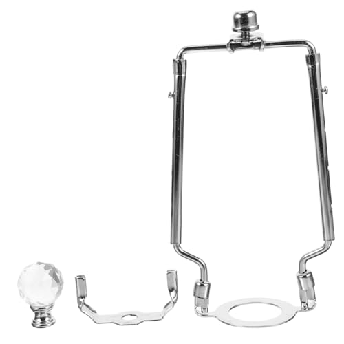 Artibetter Lampenschirmhalter mit Lampenharfe und Zierknopf Abnehmbar und Einfach zu Montieren Ersatz für Tisch und Stehlampen DIY Lampenschirm Befestigung Silberfarbener Lampenhalter für Artibetter Lampenschirmhalter mit Lampenharfe und Zierknopf Abnehmbar und Einfach zu Montieren Ersatz für Tisch und Stehlampen DIY Lampenschirm Befestigung Silberfarbener Lampenhalter für von Artibetter