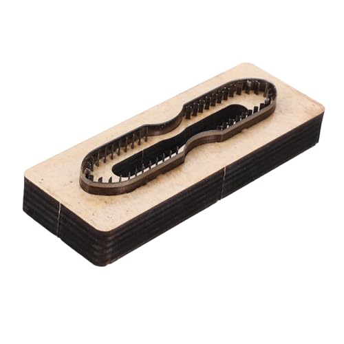 Artibetter Lederstanzform Gürtelstanzformen Holz Lederhandwerksform DIY Lederstanzvorlage Stanzform Für Hosenträger Verbindungsgurtform Lederstanzform Für Hosenträger von Artibetter