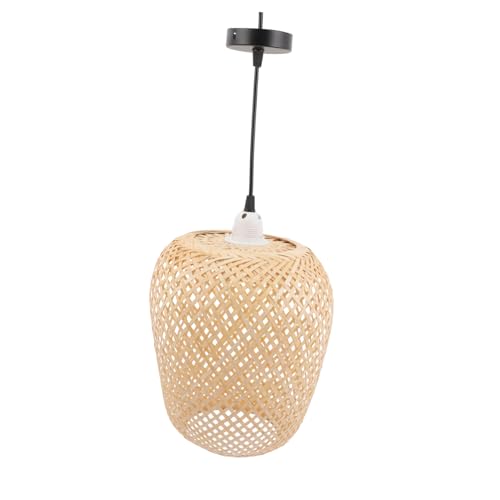 Artibetter Pendelleuchte Chinesische Deckenlampe Handgewebt Vintage Stil Für Wohnzimmer Esszimmer Hotel Dekoration von Artibetter
