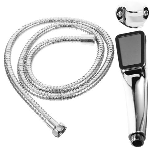 Artibetter Quadratischer Duschkopf Hochdruck Sprühkopf mit Schlauch und Halterung Kalk Brausekopf für Bad Vielseitiger Sprinkler für Effektive Ganzkörperreinigung von Artibetter