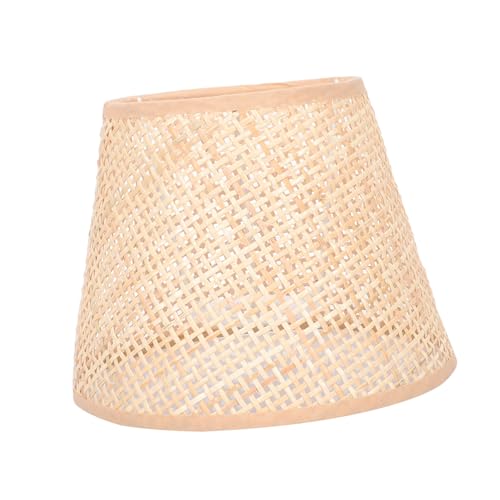 Artibetter Rattan Lampenschirm Handgewebt Dekorativer Lampenschirm für Tischlampe Weiches Licht Langlebig und Einfach zu Montieren Geeignet für Fassungen von Artibetter