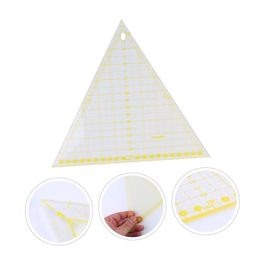 Artibetter Transparentes Großes Dreiecksnählineal mit Rasterlinien Robustes Patchwork und Quilting Werkzeug für Präzises Schneiden und Nähen zu Hause für DIY Projekte von Artibetter