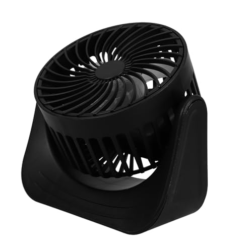 Artibetter USB Wiederaufladbarer Mini Tischventilator Tragbar Leise Leichter Abs Kompakt für Büro Outdoor Camping Reisen Praktischer Persönlicher Lüfter Schwarz von Artibetter