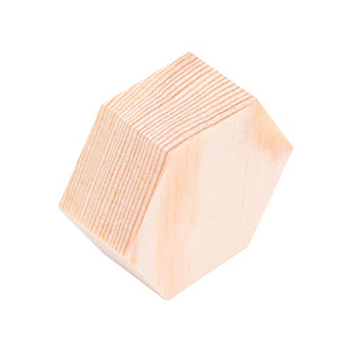 Artibetter Unvollendete Holzausschnitte Sechseck Form Leere Scheiben Scheiben Holz Untersetzer Abendessen Tisch Dekor für Verzierungen DIY Handwerk 10Pcs von Artibetter