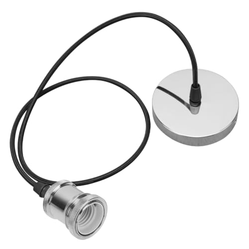 Artibetter Vintage Lampenfassung Retro Lampensockel aus Keramik Chromfarbe Langlebig Praktisch für Wohnzimmer Tischlampen Ersatz von Artibetter