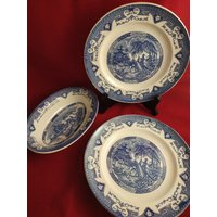 Set Aus 3 Tellern. Servierschalen Für Suppe Und Salat Tief Boch 2 Stück 1 Oval, Serviergeschirr, Vintage Rustikale Gerichte, Geschirr Set Aus 3 Tellern. Servierschalen Für Suppe Und Salat Tief Boch 2 Stück 1 Oval, Serviergeschirr, Vintage Rustikale Gerichte, Geschirr von ArticulosUNICUM