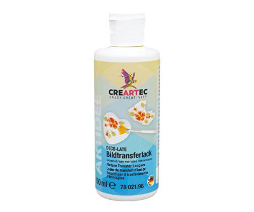 Artidee CREARTEC Bildtransferlack - Ideal zur Übertragung von Bildern durch Herstellung von Bildfolien - seidenmatt - Füllmenge: 100 ml - Made in Germany von Artidee