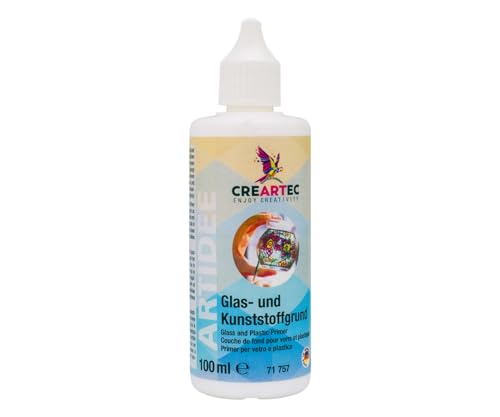 Artidee CREARTEC Glas- und Kunststoffgrund -100ml - Farbton: Transparent - Made in Germany von Artidee