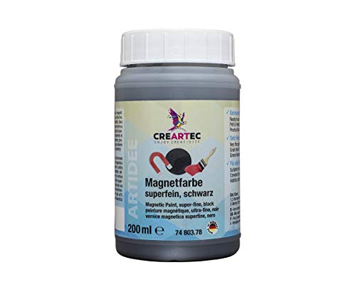 Artidee CREARTEC Magnetfarbe superfein in schwarz zum Gestalten einer Magnetwand - 200 ml - Made in Germany Artidee CREARTEC Magnetfarbe superfein in schwarz zum Gestalten einer Magnetwand - 200 ml - Made in Germany von Artidee