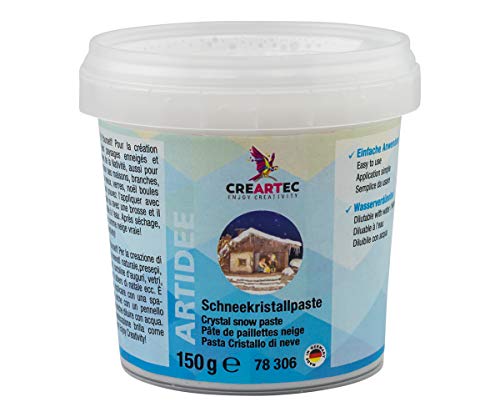 Artidee CREARTEC - Schneekristallpaste mit echten Silberkristallen - 150ml - Made in Germany von Artidee
