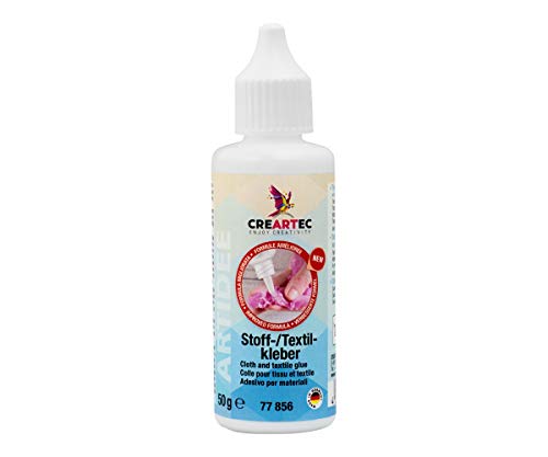 CREARTEC Stoff- und Textilkleber - Verklebt Textilien mit anderen Textilien und synthetischen Stoffen - 50 g - Made in Germany CREARTEC Stoff- und Textilkleber - Verklebt Textilien mit anderen Textilien und synthetischen Stoffen - 50 g - Made in Germany von Artidee