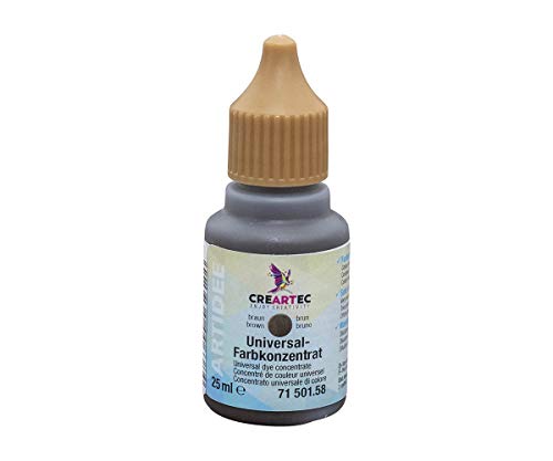 Artidee CREARTEC - Universal-Farbkonzentrat - Farbton: Braun - zum Mischen mit unterschiedlichster Materialien wie Lacke, Leime, Gießmassen und Farbe - 25 ml - Made in Germany von Artidee