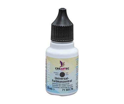 Artidee CREARTEC - Universal-Farbkonzentrat - Farbton: Schwarz - zum Mischen mit unterschiedlichster Materialien wie Lacke, Leime, Gießmassen und Farbe - 25 ml - Made in Germany von Artidee