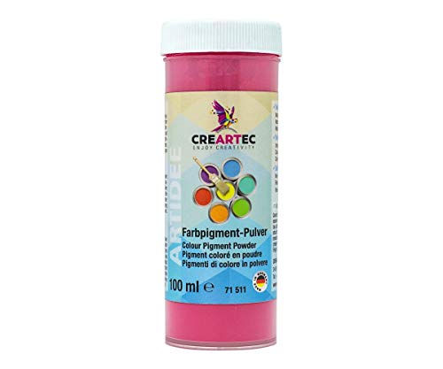 CREARTEC - wasserlösliches Farbpigmentpulver - in verschiedenste Materialien einmischbar - Rubinrot - 100ml - Made in Germany von Artidee