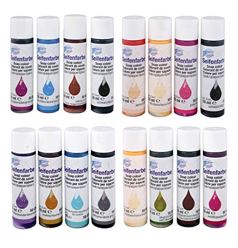 CREARTEC Natürliche Seifenfarbe - Seifenherstellung/Seifenkreationen - 16 unterschiedliche Opak Seifenfarben - Inhalt: 160ml - Made in Germany CREARTEC Natürliche Seifenfarbe - Seifenherstellung/Seifenkreationen - 16 unterschiedliche Opak Seifenfarben - Inhalt: 160ml - Made in Germany von Artidee