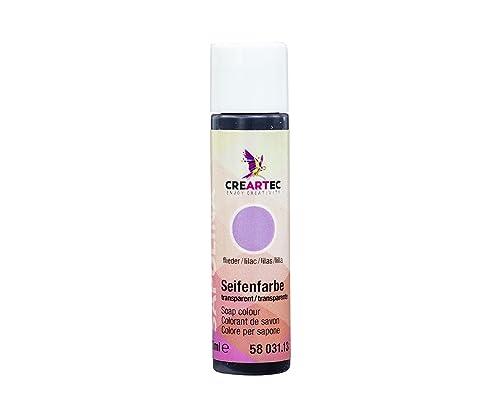 CREARTEC Natürliche Seifenfarbe Transparent - Seifenherstellung/Seifenkreationen - Farbe: Flieder - Inhalt: 10ml - Made in Germany CREARTEC Natürliche Seifenfarbe Transparent - Seifenherstellung/Seifenkreationen - Farbe: Flieder - Inhalt: 10ml - Made in Germany von Artidee