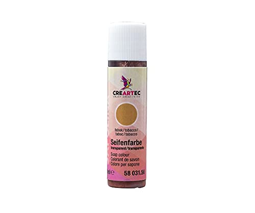 CREARTEC Natürliche Seifenfarbe Transparent - Seifenherstellung/Seifenkreationen - Farbe: Tabak - Inhalt: 10ml - Made in Germany von Artidee